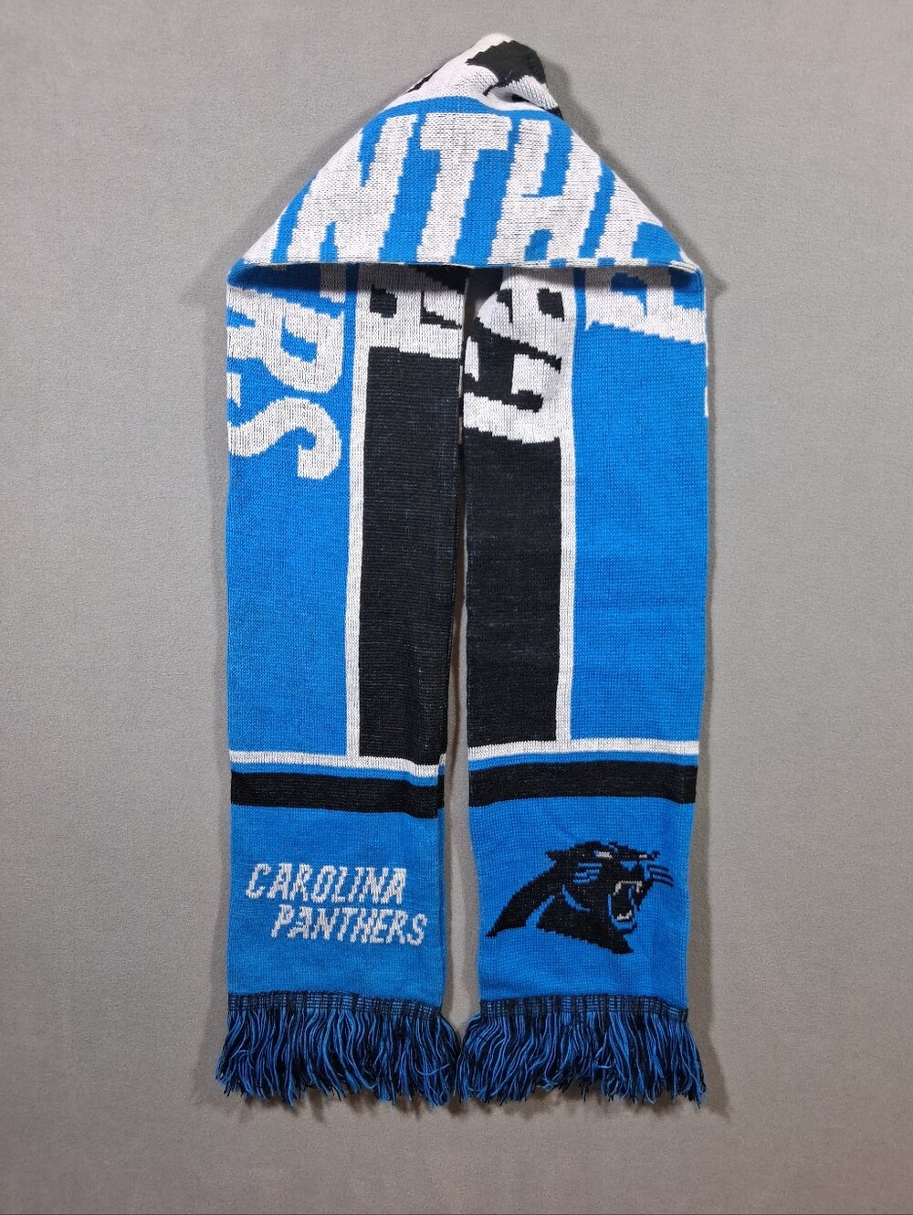 NFL Carolina Panthers Scarf 66" Warm Fanatic Football